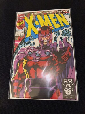 X-Men #1 Cover D Magneto (1991) Marvel Comics Jim Lee, Near Mint