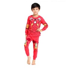 Iron Man Long Sleeve Shirt  Pants Superhero Set - Size 9-7 Years