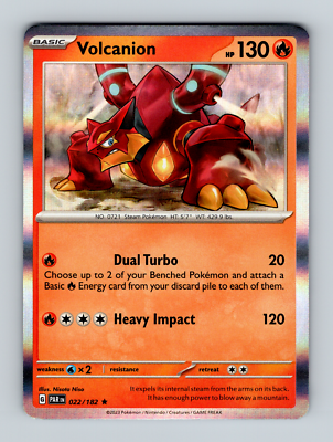 Pokemon - Volcanion 022/182 - Holo Rare - Paradox Rift - NM/M | eBay