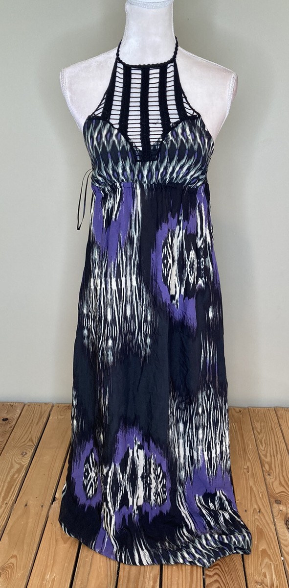 chinese dress ladies Desert Bloom Halter Crochet Maxi Dress – BOHOZ