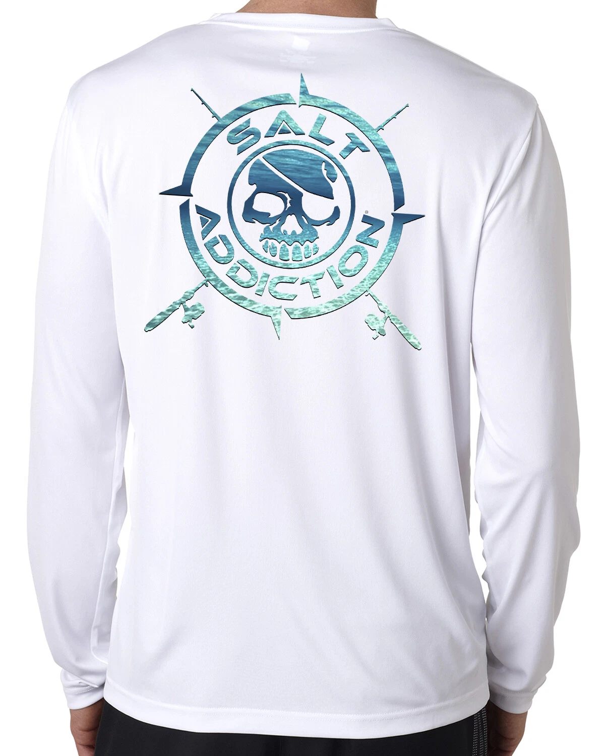 Salt Addiction t shirt Saltwater long sleeve microfiber fishing 50+ uv life