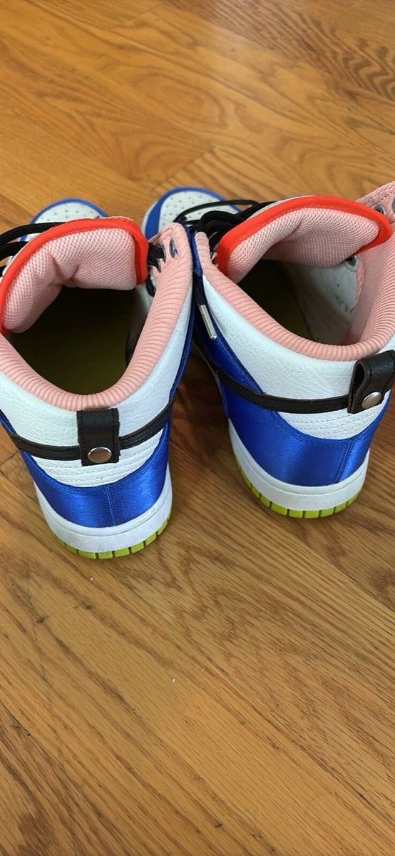 Nike Dunk Blue Satin Atom Green (DV2185-100) Womens Size‎ 9 Nike Dunk High Blue Satin (Women main image 3