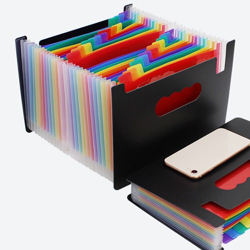 A5 Fächermappe mit 13/24 Fächern Dokumentenmappe Ordnungsmappe Sammel Organizer - Bild 5 von 10