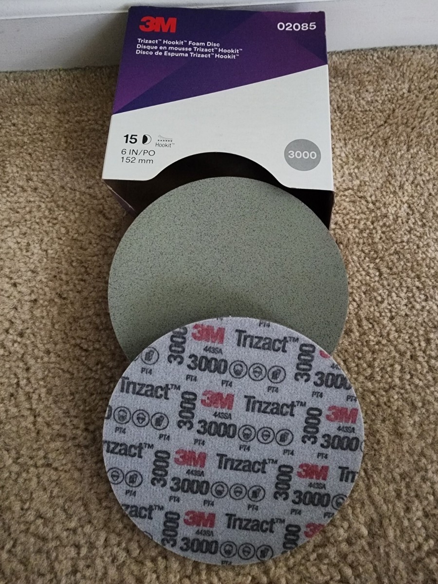 Aazon.co: 3 Trizact Hookit Foa Disc, 02087, 3 In, P3000, 15 Discs - 8