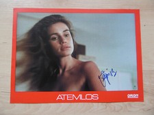 Valerie Kaprisky autograph signed A4 lobby card "Breathless"