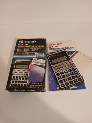 Sharp EL-509S Advanced Scientific Calculator - Box/Manuals