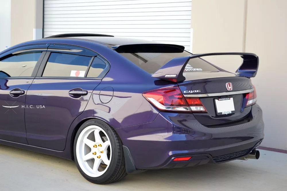 HIC USA 2012 to 2015 Civic 4dr rear roof window visor spoiler New Generation 2