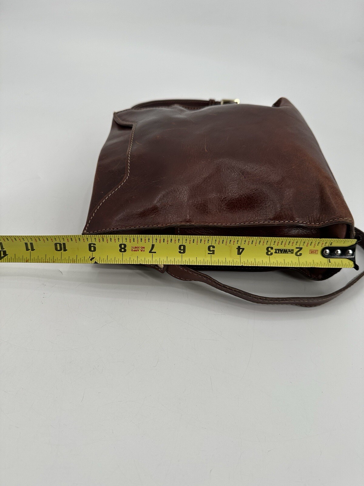 Vintage Giudi Italian Bag Brown Leather Bucket Crossbody Boho Rustic