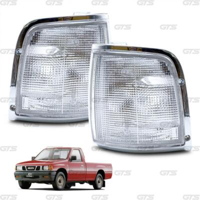 #ad #ad Pair Clear Front Corner Turn Signal Lamp Light For Isuzu TF TFR Pickup 1990 97 $45.99