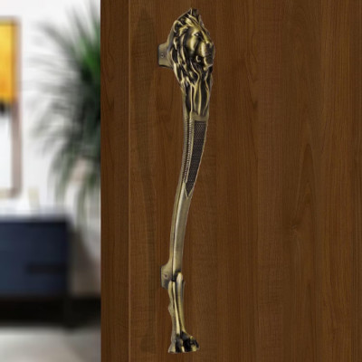 Lion Antique Door Handle, Door Pull Entry Door Handles Lion Head Design- 1 PIECE