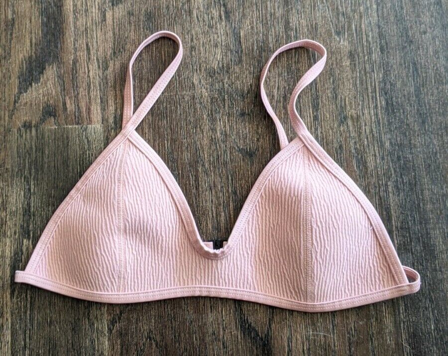 Couscous naakt Onzin Triangl Bikini Pink Clasp Back Size Small Textured Style | eBay