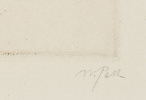W. PECH (*1911), Porträt J. S. Bach (1685-1750), Kaltnadelradierung Moderne - Bild 4 von 4