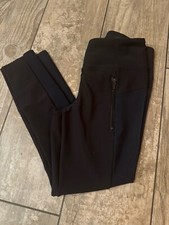 Athleta Leggings Women XS Blue Yoga Athleisure Zip Pocket Performance Activewear