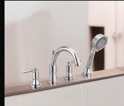 Peerless Westchester, Roman Tub Trim Kit with Hand Shower,PTT4523, Chrome Finish