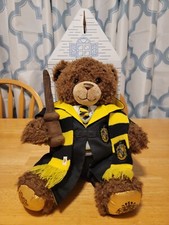 Harry Potter Build A Bear With Hufflepuff Robe, Scarf And Wand