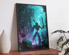 Minecraft Poster, Characters Video Game Posters Printable, Wall Art 3