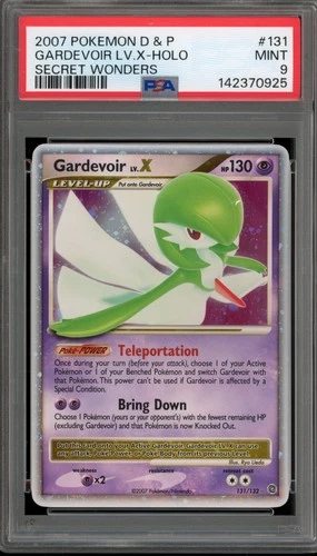 Pokemon Gardevoir Lv.X Secret Wonders Holo Ultra Rare #131 PSA 9 Mint