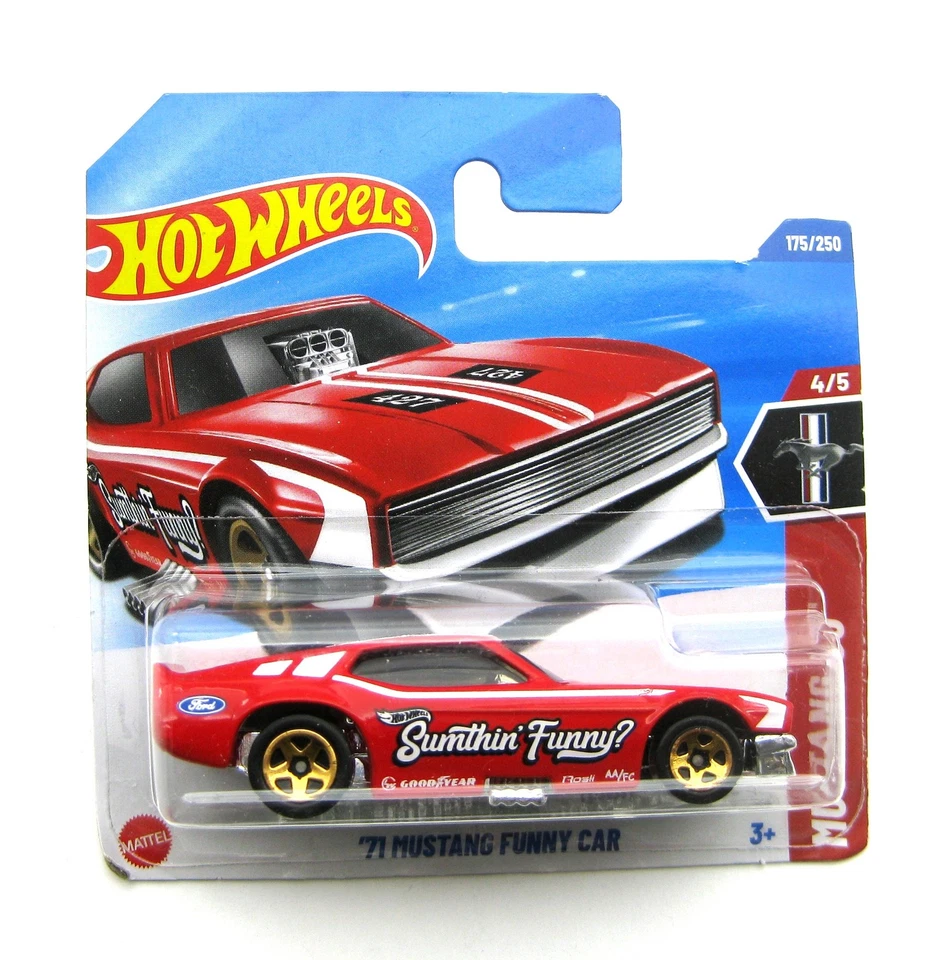Hot Wheels Ford Mustang Funny Car HW Mustang 60 1971 rot 1:64 - Bild 1 von 1