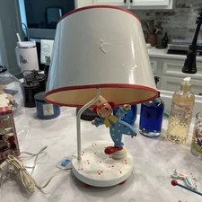 Vintage Nursery Originals Inc Hand Painted Musical Clown Lamp