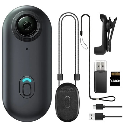 4K 128GB UHD Mini Body Kamera tragbar Action Body Cam Daumengröße Freisprecheinrichtung Rec