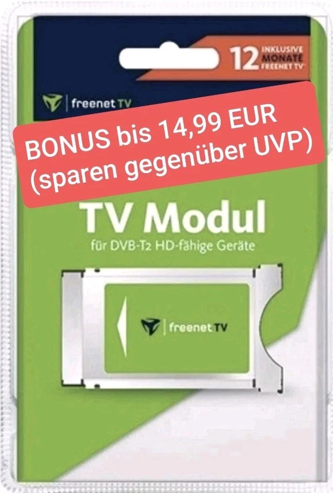 💰 CI+ Modul❣️💰Fast 12 Monate freenet TV (Wert 9️⃣9️⃣ EUR) aktiv💫 bis 27.07.26