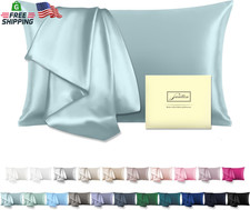 Mulberry Silk Pillowcase for Hair and Skin Standard Size 20"X 26" with Hidden Zi