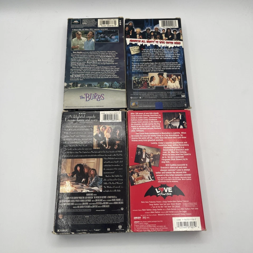 horror vhs lot the burbs rocky horror witches of eastwick love at first bite Foto 3 de 4