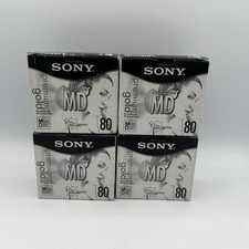 Sony Premium Gold MiniDisc MD-80 5 Disc Box New Unused  Recordable MiniDisc