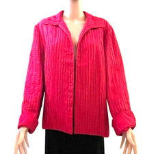 CHICO'S Womens Blazer/Jacket Red Sz 3