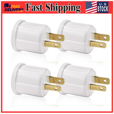 High Quality 4 Pack Outlet to Socket Adapter Plug-in Light to Light Bulb E26 E27
