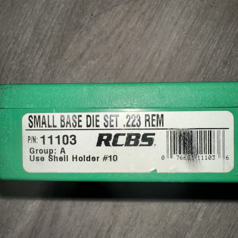 RCBS 11103 Small Base Reloading Die Set 223 Remington Sizer & Seater - Image 4 of 4