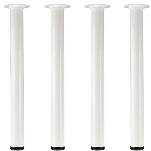 Tischbeine 70 Cm Metall Verstellbar Weiß 4 StüCk MöBelfüßE Schreibtisch DIY BüRo-image