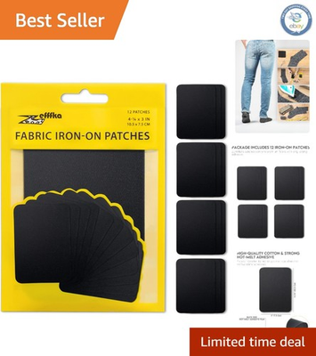 #ad Ultimate 12 Piece Iron On Repair Patches Creative Solutions for Everyday Wear $17.05