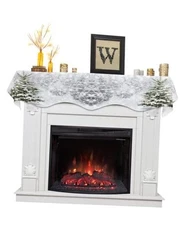 Mantle Scarf Christmas Tree Winter Forest Trees 70 x 17 Inch Christmasvis8121