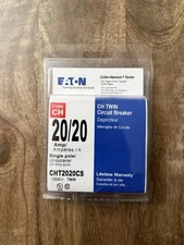 NEW Eaton CHT2020CS Type CH-Twin Single Pole Replacement Circuit Breaker 20A