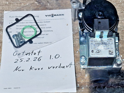   Viessmann CES10 Gaskombiregler 7836324 Funktion getestet Gasregelblock 2024