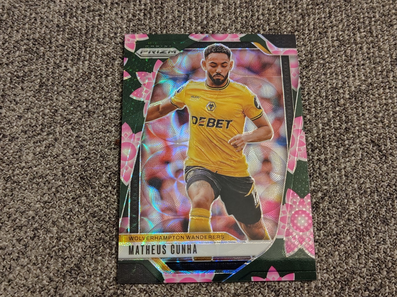 2024-25 Panini Prizm Premier League Matheus Cunha Lotus Flower /18 Wolves 🐺🌸⚽