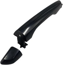 Front Or Rear Right Passenger Exterior Door Handle Black Compatible with Hyundai