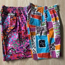 VTG JAMS WORLD Beach  Street Sportswear Mens Small Colorful Cotton Shorts