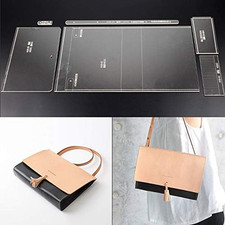 AAB-63 Shoulder Bag Template: Acrylic Leather Pattern, 9.43X6.48X2.16 Inches