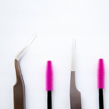 50 Pcs Tweezers Cover Cases Eyelash Protective Sleeve Tip Covers for