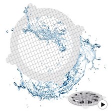 50 Pack Disposable Shower Drain Hair Catcher Mesh Stickers for Sink & Tub