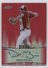 2015 Leaf Metal Draft Red Prismatic 2/5 Drew Finley #BA-DF1 Auto tw0