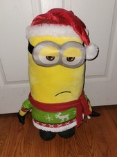 Rise of Gru Minion Kevin Christmas Holiday Greeter Tall Santa Hat Despicable Me
