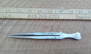 Antique H.F. OSBORNE LEATHER TOOL . Compass Caliber
