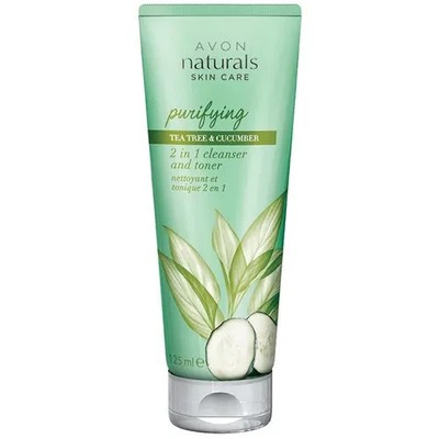 Avon Naturals Skincare 2 in 1 Cleanser and Toner mit grünen Tee und Gurke