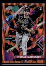 2025 Topps Cosmic Chrome Thomas Harrington RC Orange Galactic Refractor #/25