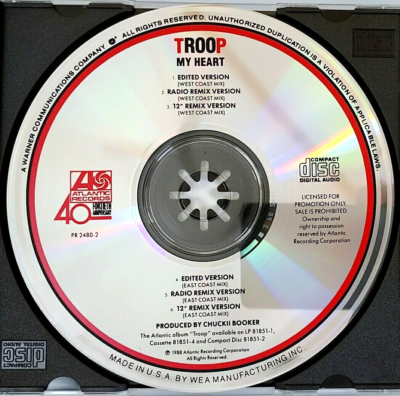 CD) Troop – My Heart (Remixes) , Promo, Super Rare, PR2480-2, NM 