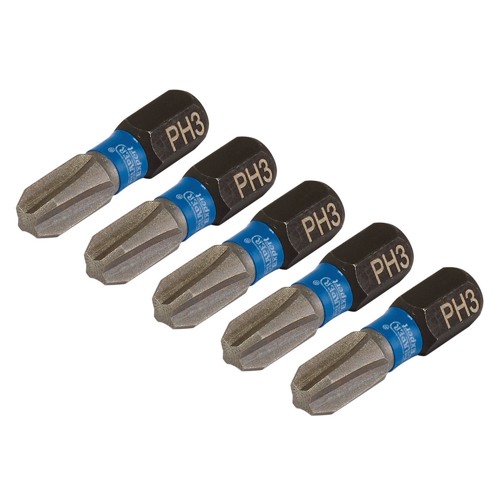 Draper Expert Impact Phillips Screwdriver Bits PH3 25mm Pack of 5 - Image 2