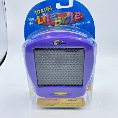 Travel Lite Brite Light Bright Hasbro 120 Pegs Drawer New Sealed 2006